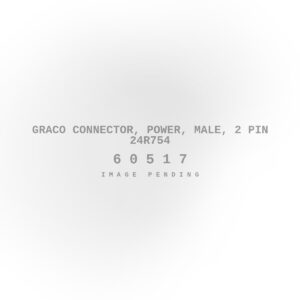 Graco Connector, Power, Male, 2 Pin 24R754