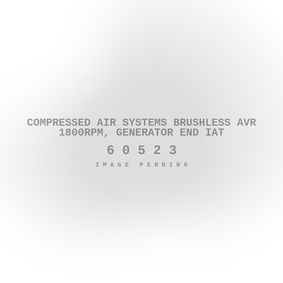 Compressed Air Systems Brushless Avr 1800rpm, Generator End IAT