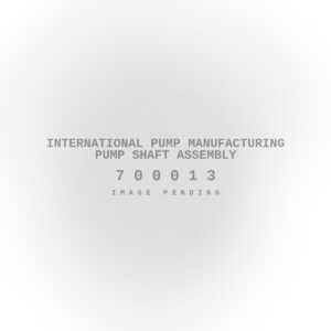 International Pump Manufacturing Pump Shaft Assembly
