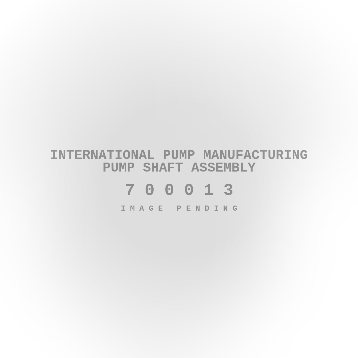 International Pump Manufacturing Pump Shaft Assembly
