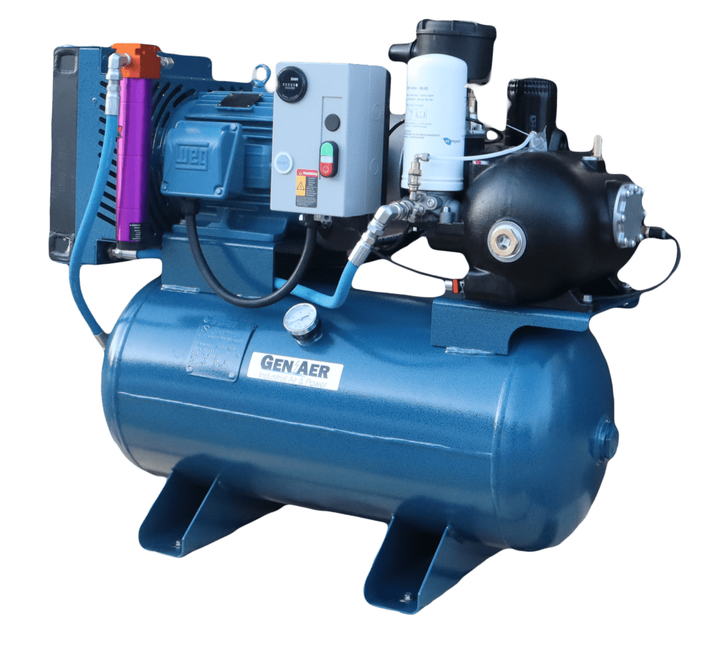 Gen-Aer WS Enterprises 30 CFM Rotary Screw Compressor 14 Gl Tank