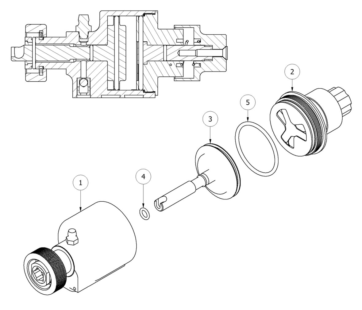 Complete Air Cylinder detail drawing
