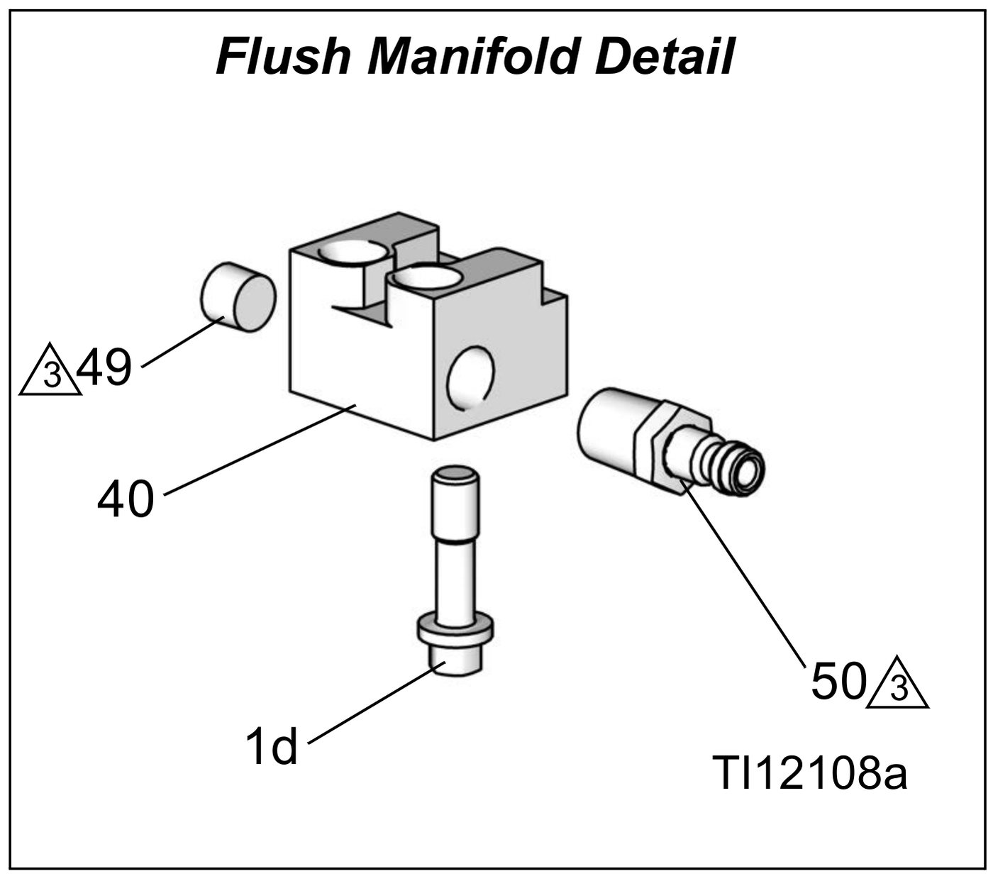 Flush Manifold detail drawing