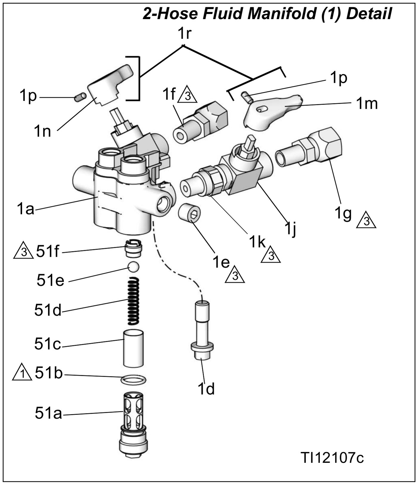 2-Hose Fluid Manifold detail drawing
