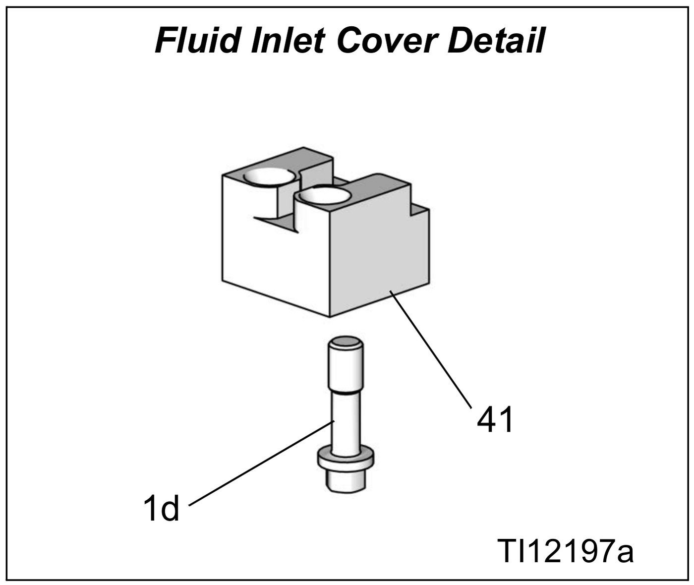 Fluid Inlet Cover detail drawing