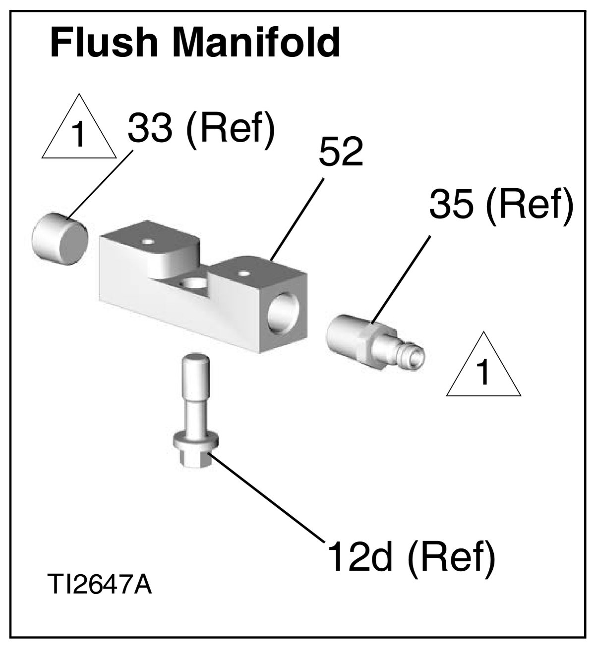 Graco Fusion AP Flush Manifold detail parts diagram