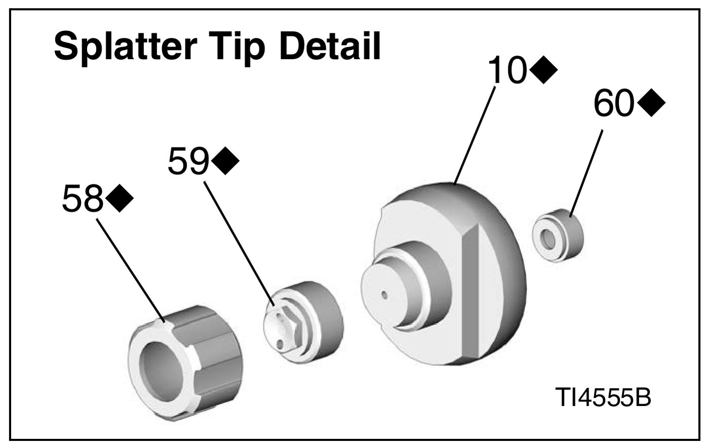 Graco Fusion AP Splatter Tip detail parts diagram