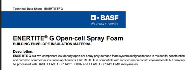 Basf Enertite Open Cell - Resin