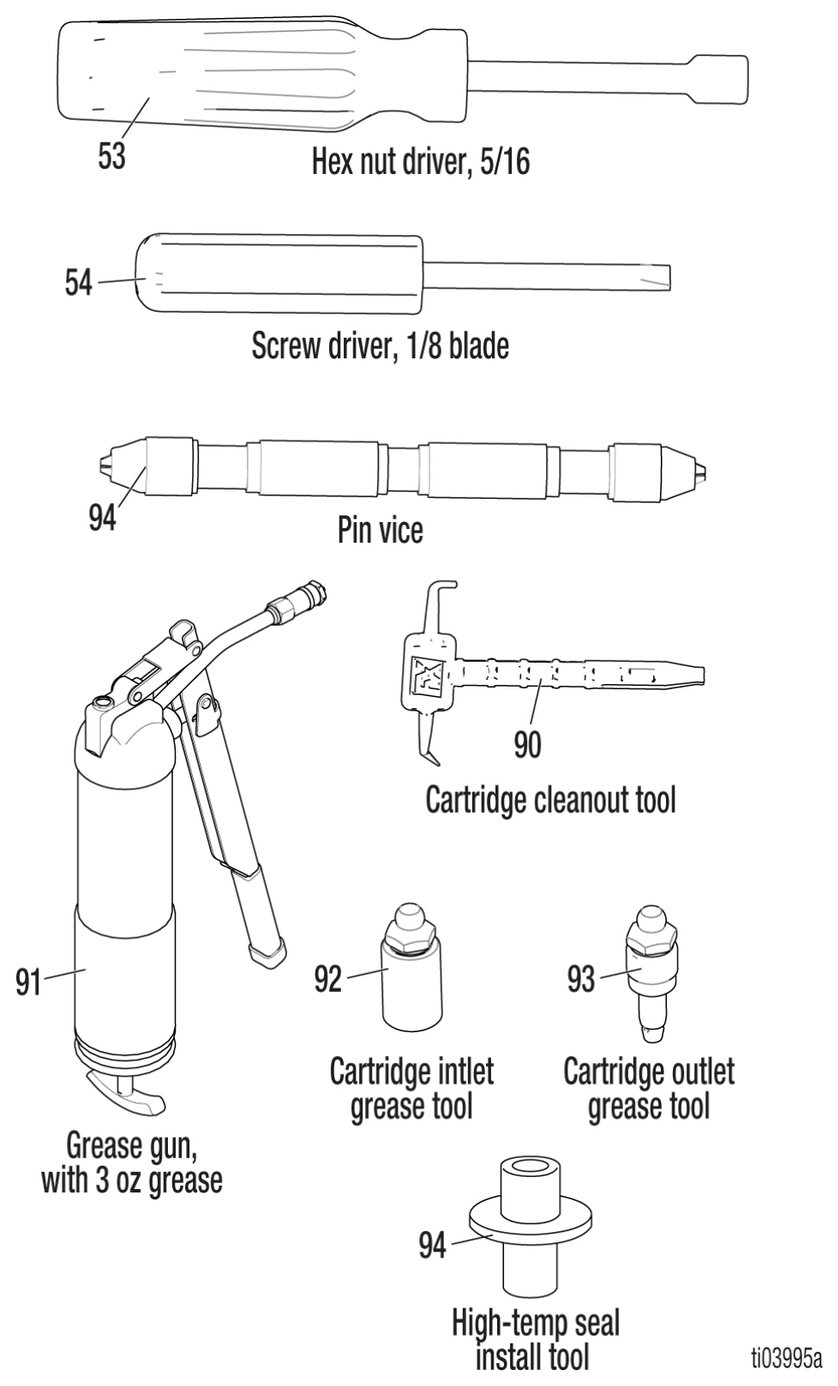 Graco Fusion FX Supplied Tools detail parts diagram