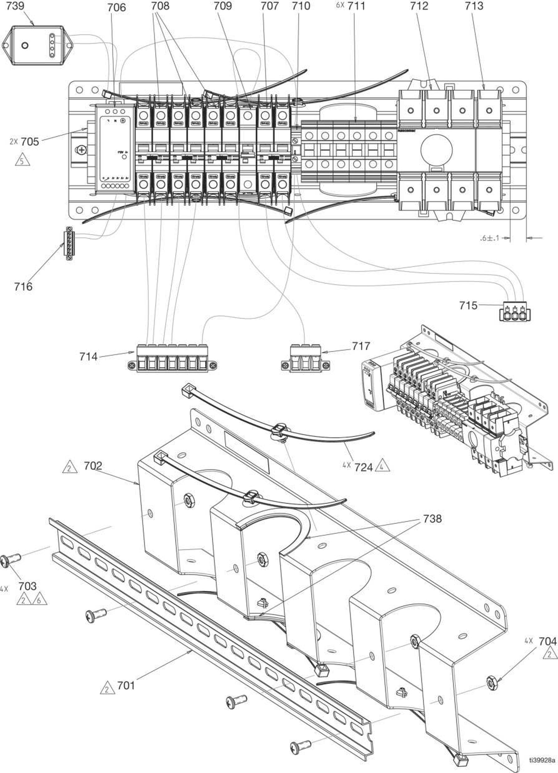 Rail module detail drawing