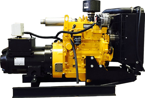 CMD Central Maine Diesel John Deere 30kw Generator Open Frame 120/208 Volt
