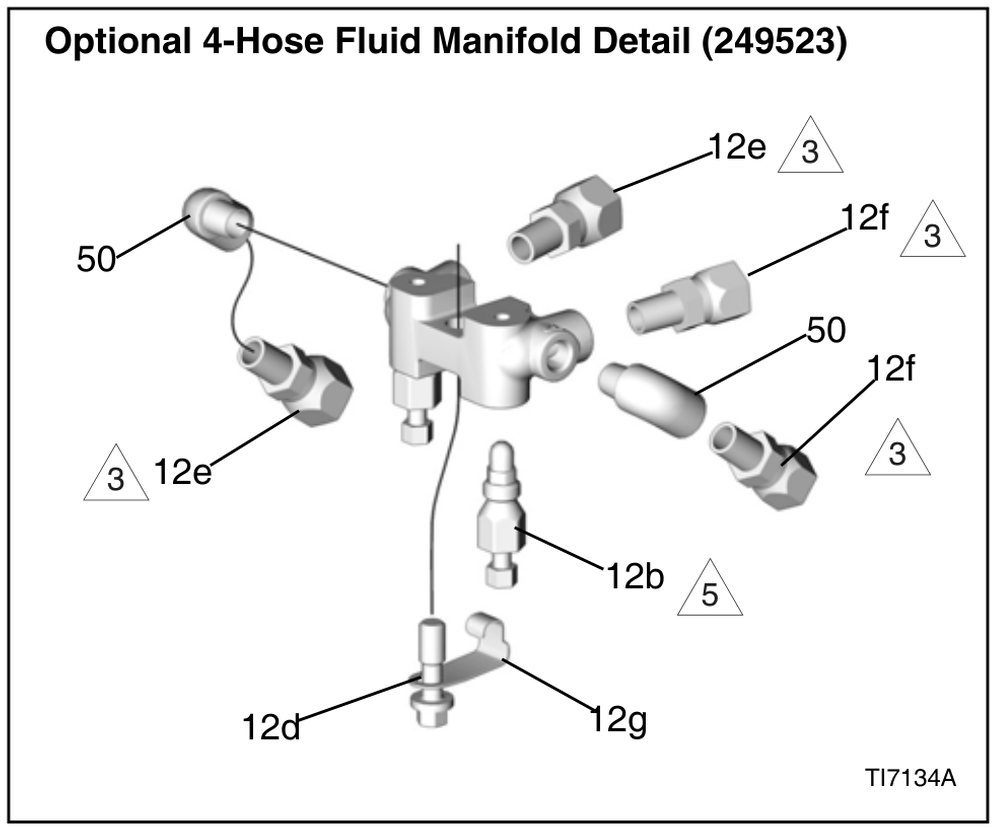 4-Hose Fluid Manifold detail drawing