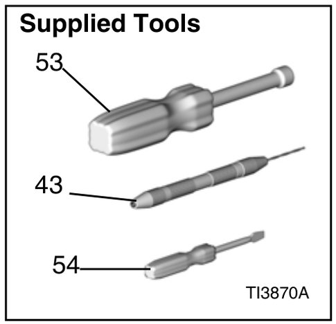 Supplied Tools detail drawing
