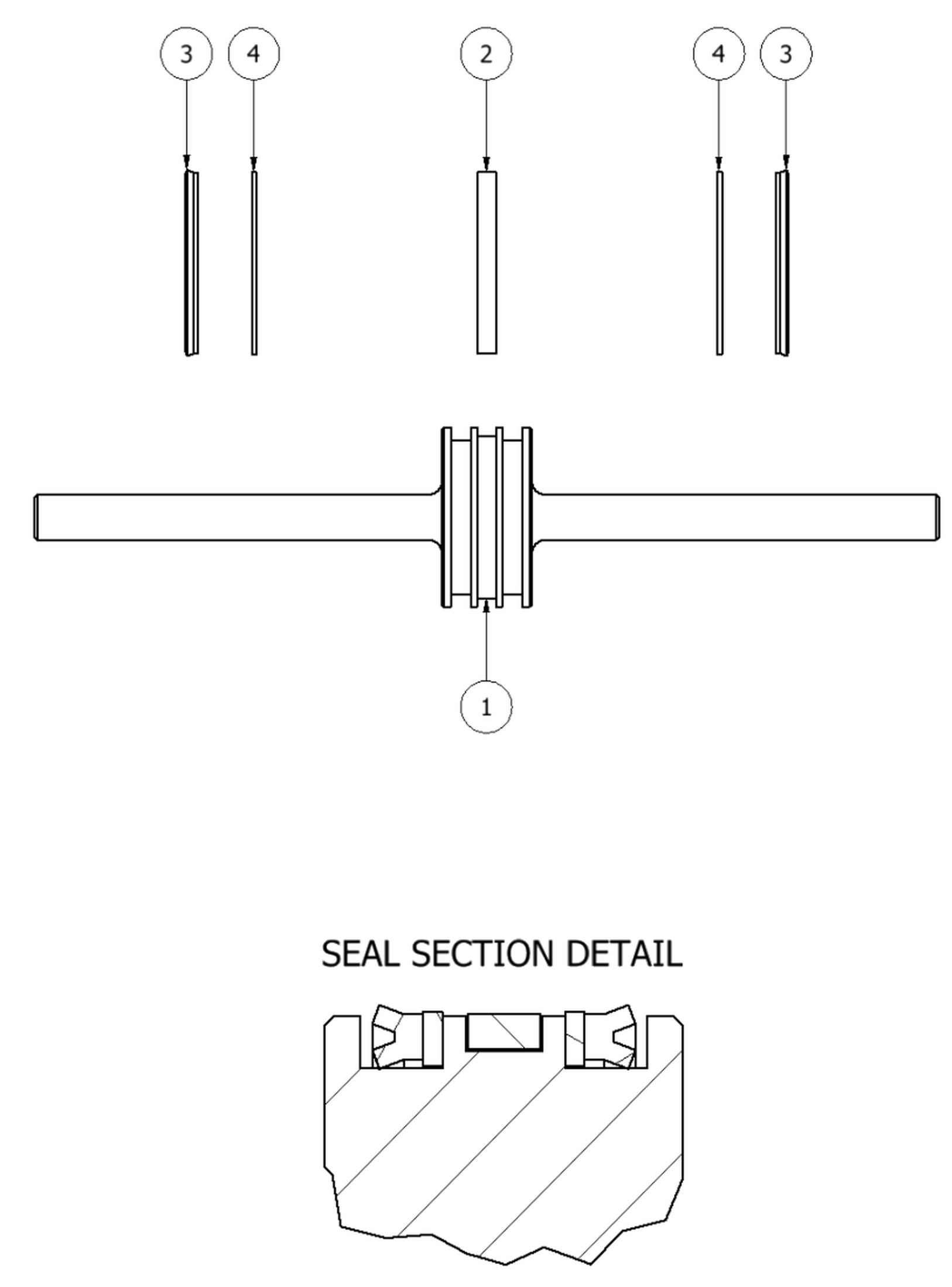 PMC PH-25 cylinder piston parts diagram