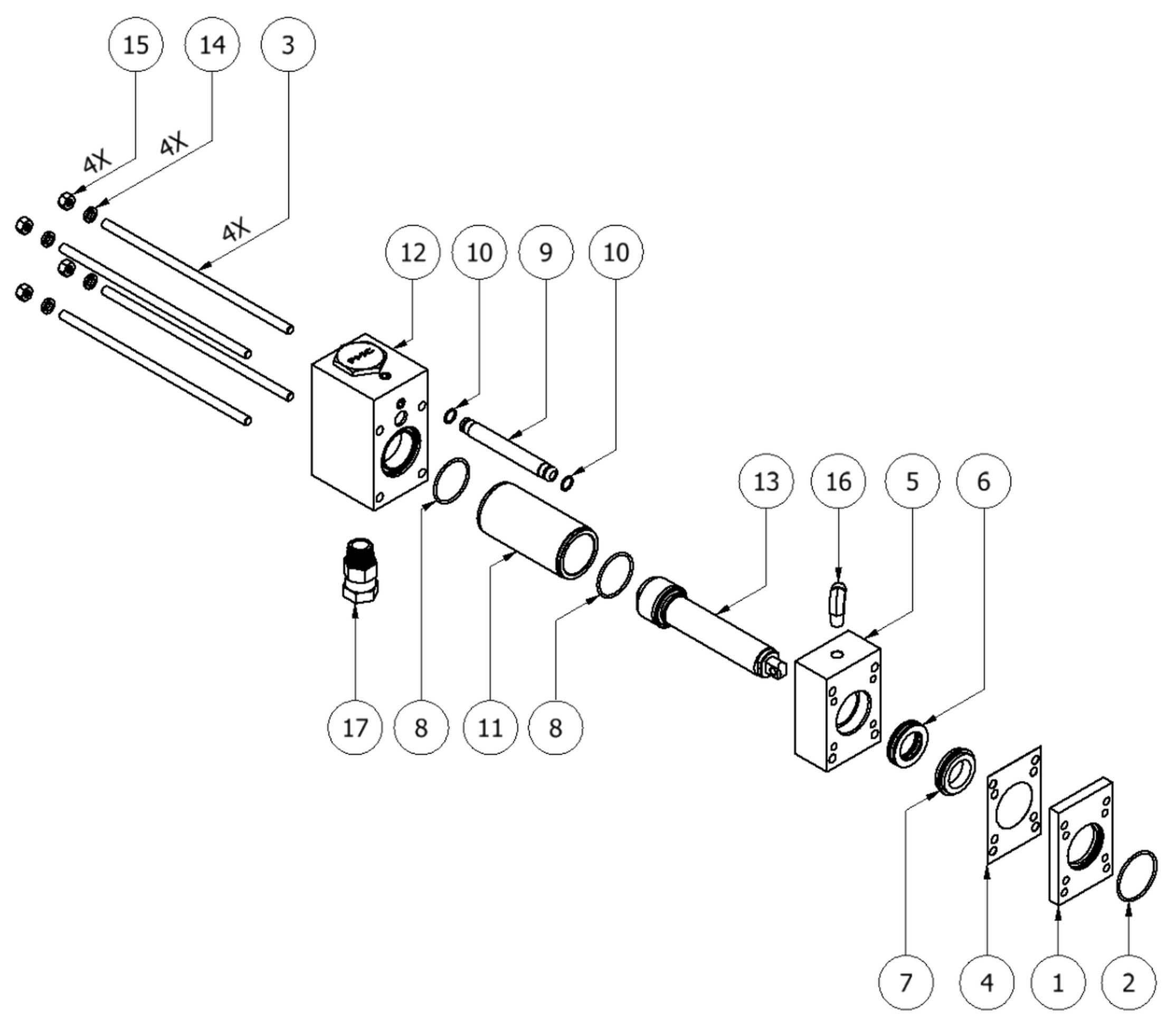 PMC PH-25 a pump, 120 parts diagram