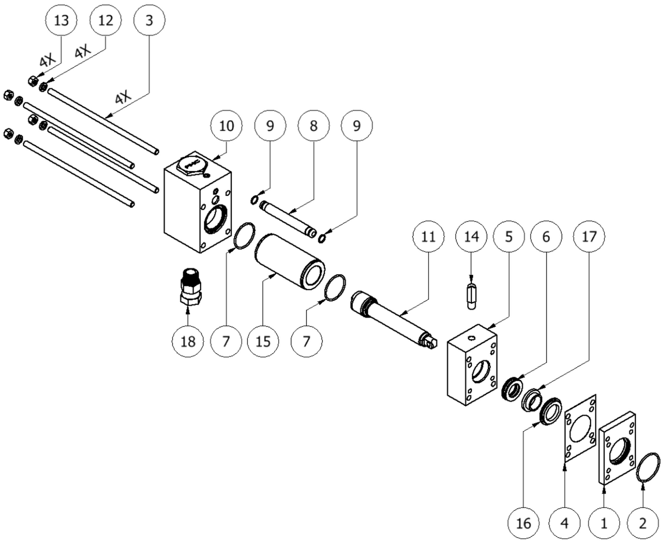 PMC PH-25 a pump, 80 parts diagram