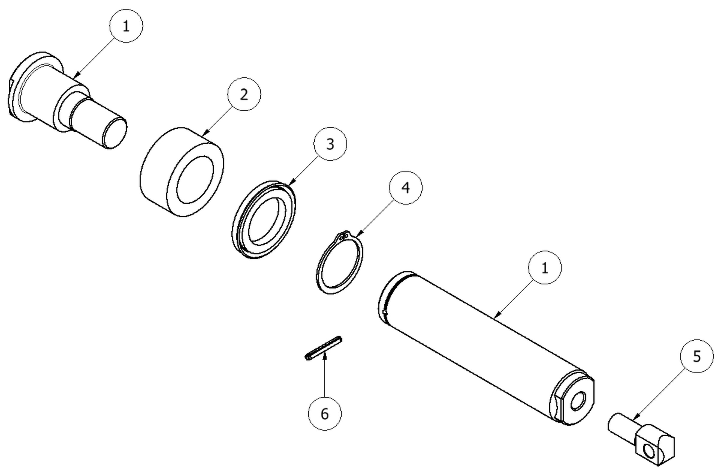 PMC PH-25 pump piston parts diagram