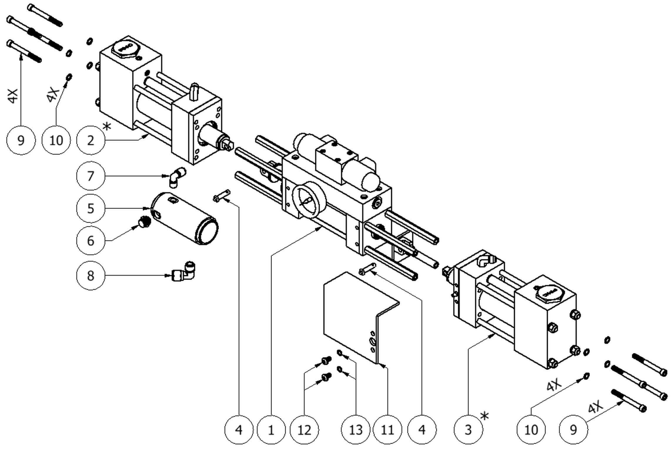 PMC PH-25 pumpline parts diagram