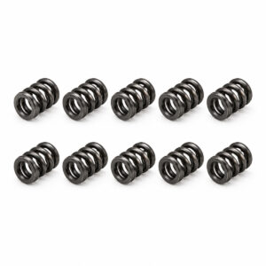 Set of ten black spring side seals for Graco pump maintenance.