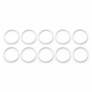 Set of 10 white O-rings for spray gun repair and maintenance.