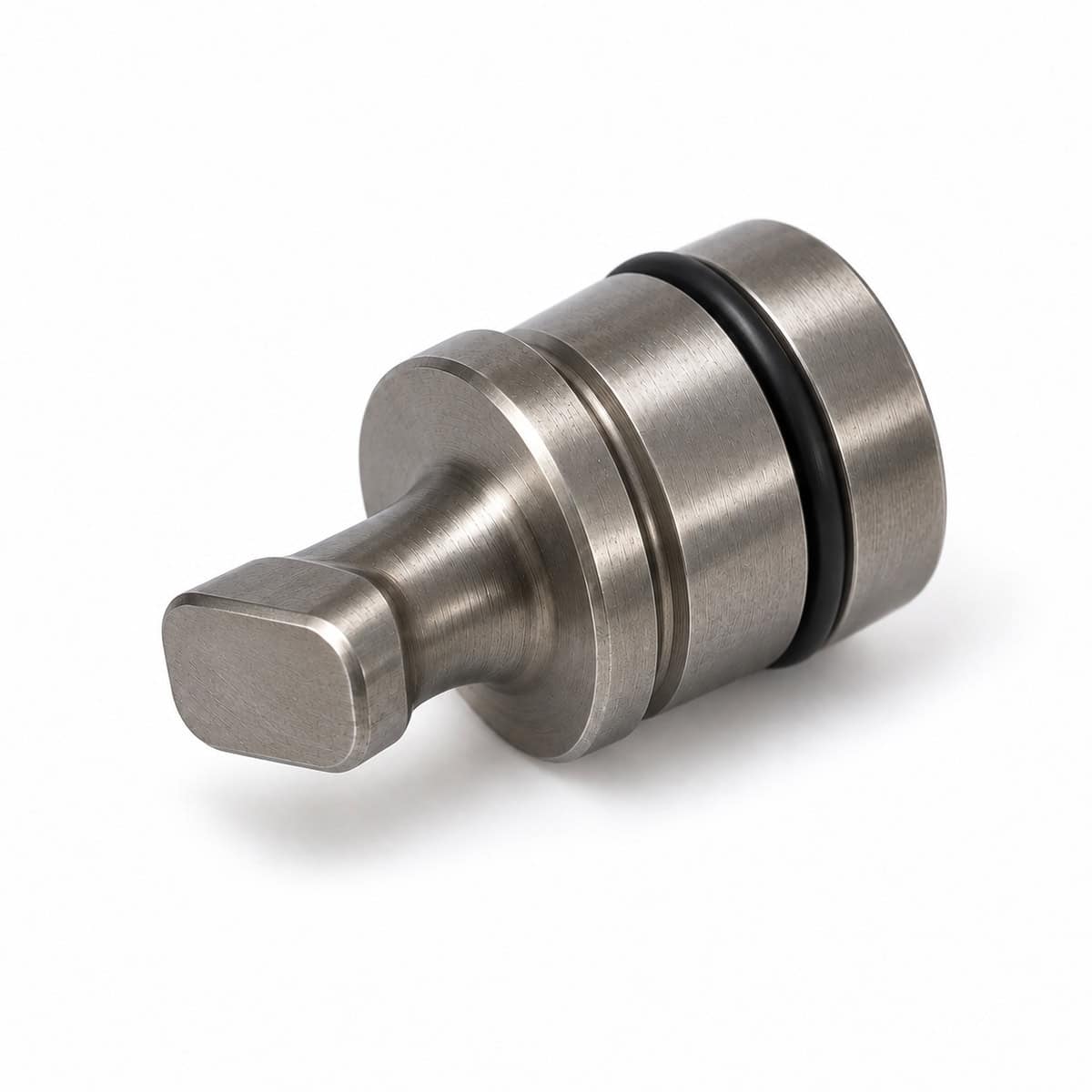 Metal fitting component for tube fusion applications in plumbing and HVAC.