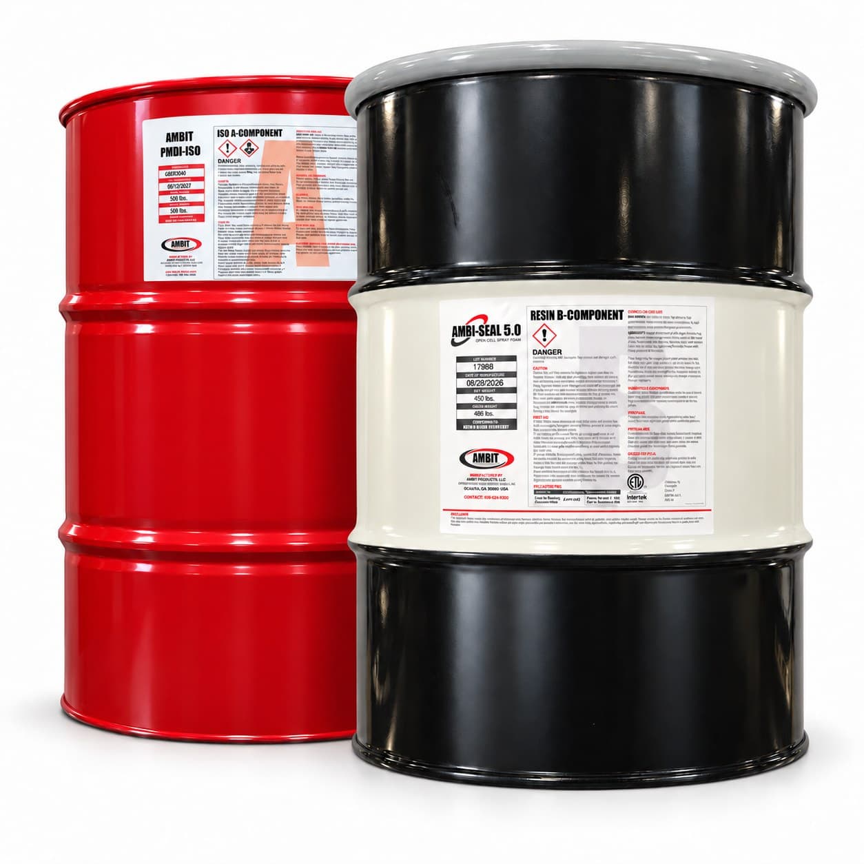 Ambit AMBI-SEAL 5.0 open-cell A-side and B-side drums