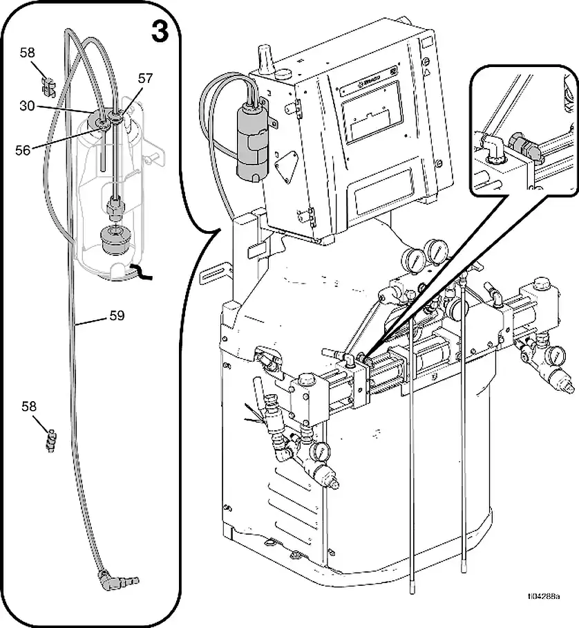 Graco Reactor 3 H-50 TSL system kit parts diagram