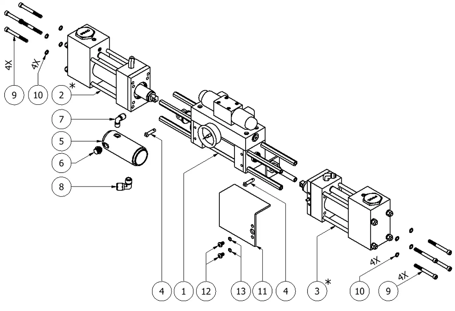 PMC PH-25 pumpline parts diagram