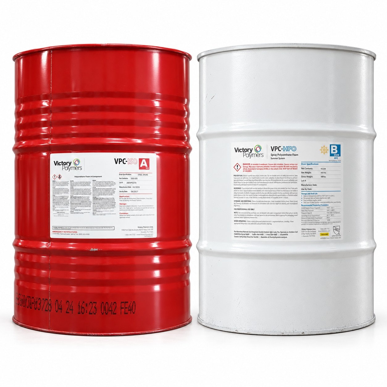 Victory Polymers VPC-ISO and VPC-HFO drums